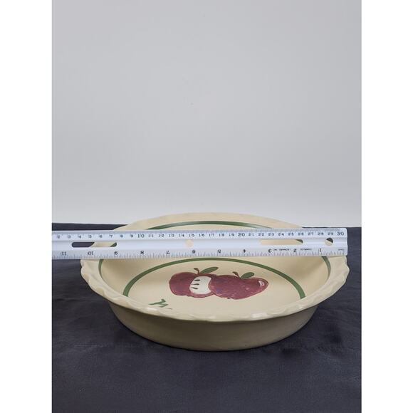 Apples & Middletown Decorative Ceramic Deep Dish 10.5" Collectors Pie Plate - Picture 6 of 7